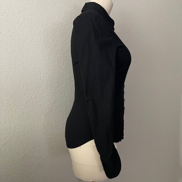 Reformation x Camille Rowe Jodie Shirt in Black, Size 10 - Picture 3 of 9